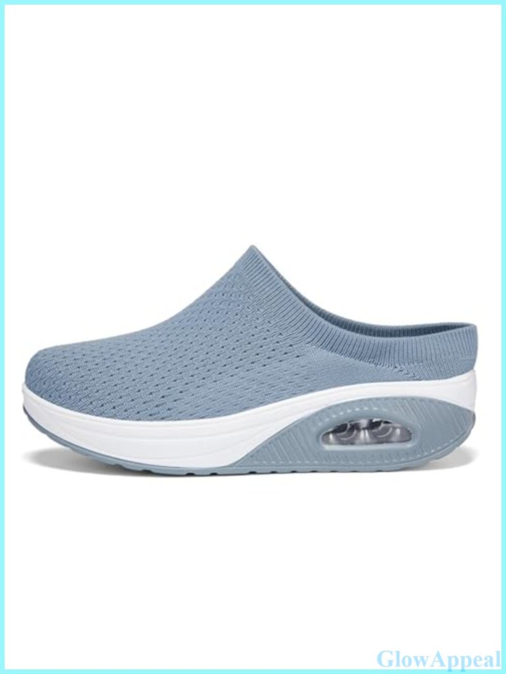 Women's Orthopedic Knit Mule Clogs Platform Wedge Air Cushion Arch Support